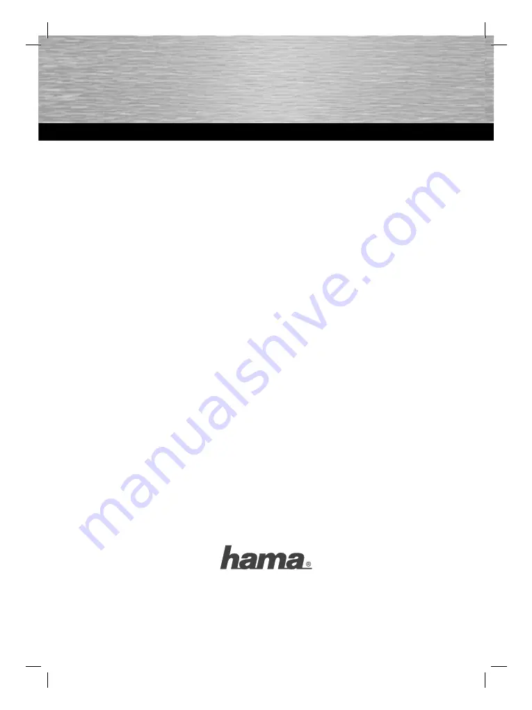 Hama Slim-Traveller Manual Download Page 1