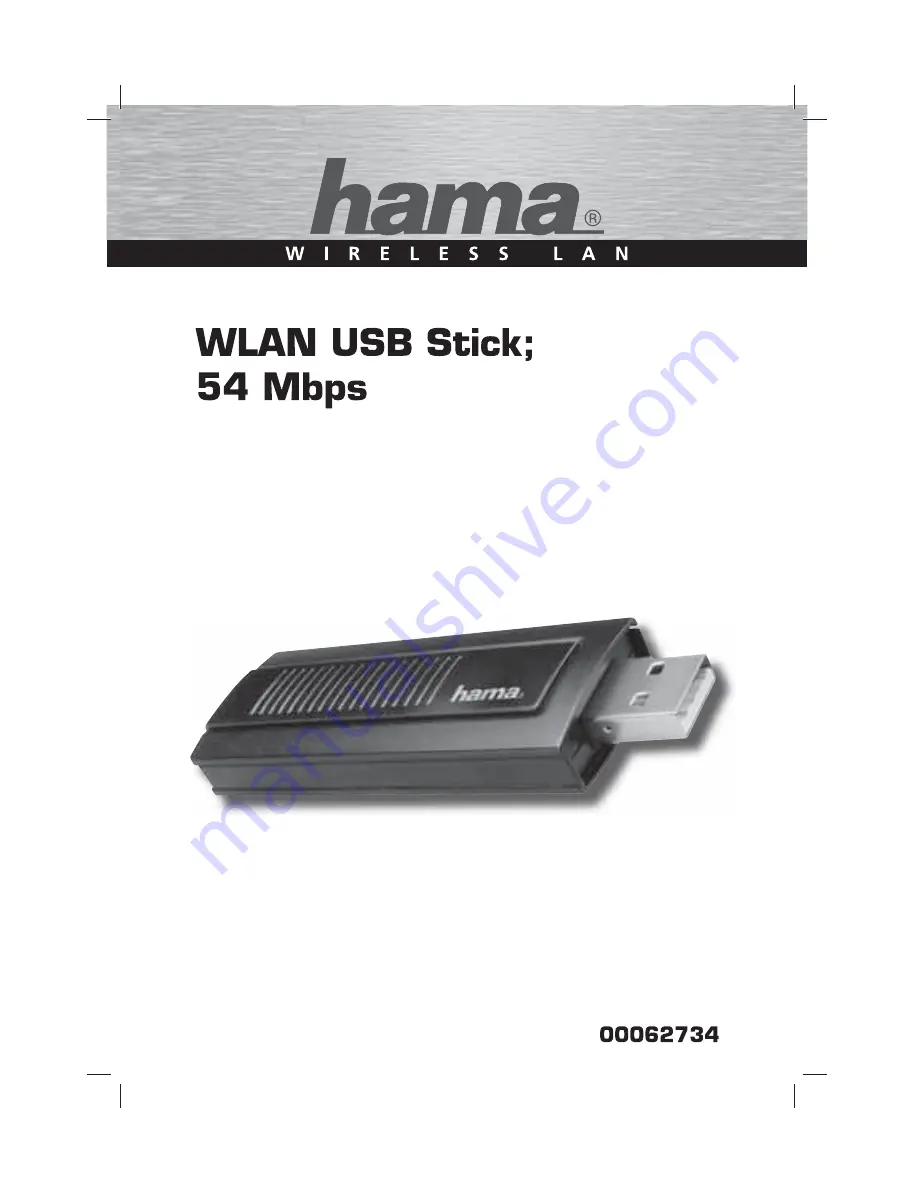 Hama WLAN USB Stick Operating Instruction Download Page 2