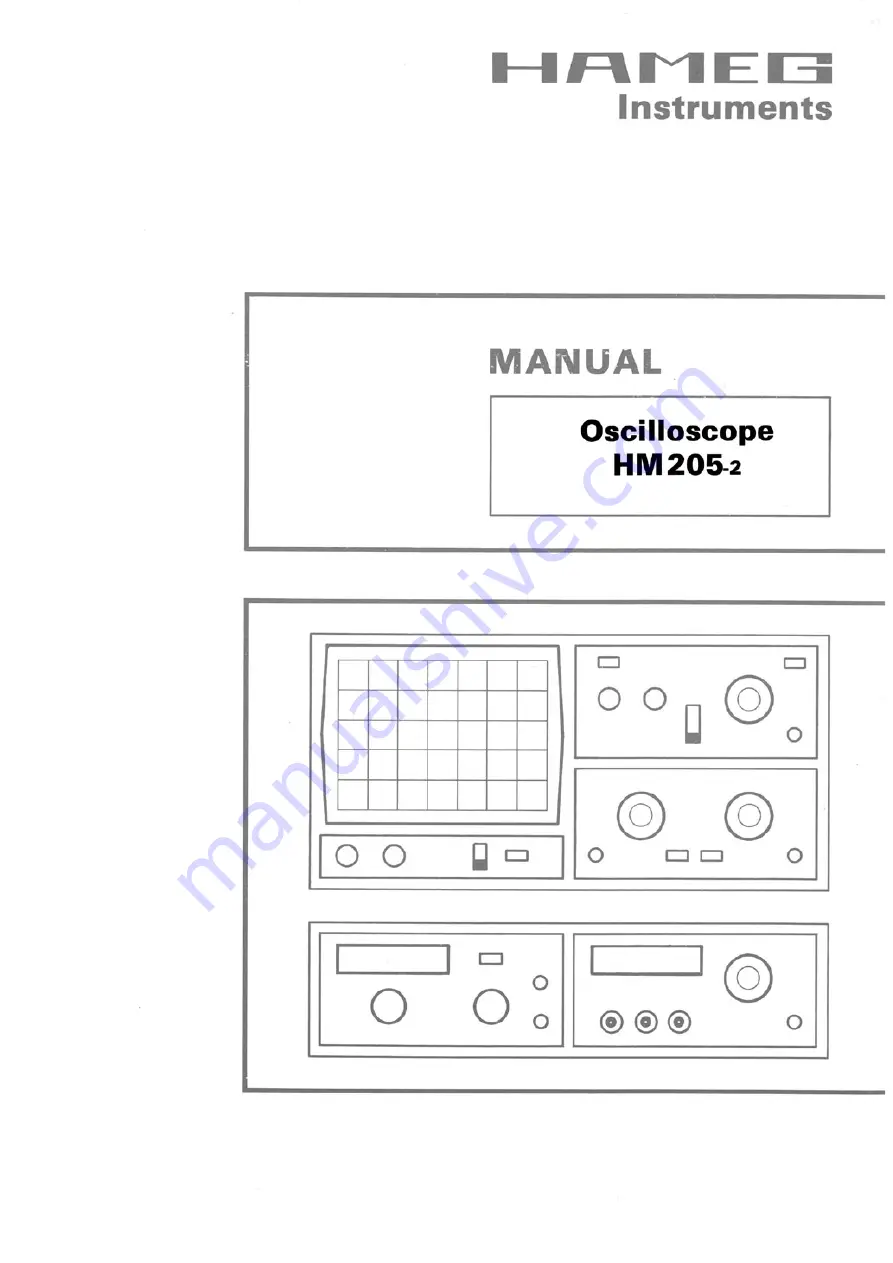 Hameg HM205-2 User Manual Download Page 1