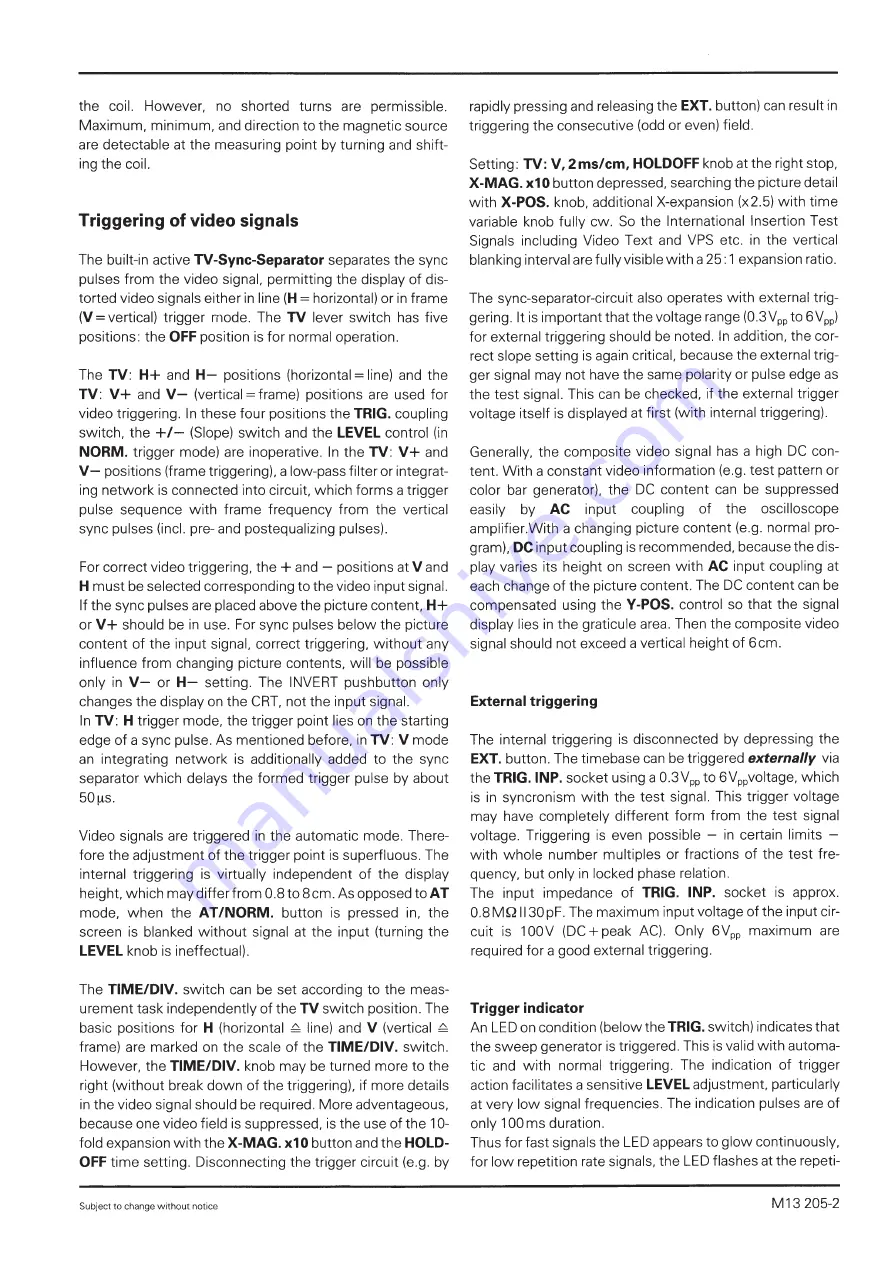 Hameg HM205-2 User Manual Download Page 16