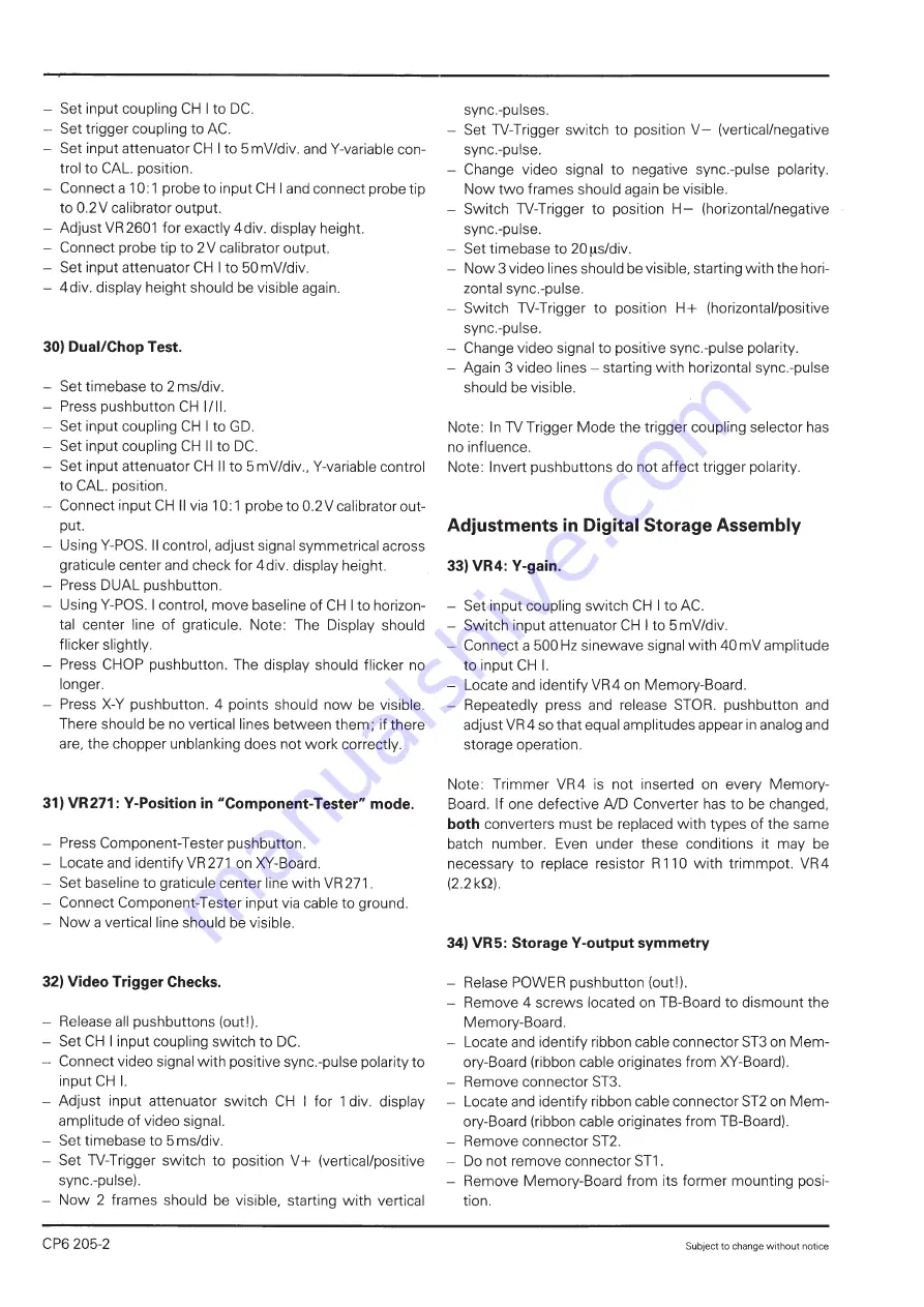 Hameg HM205-2 User Manual Download Page 38