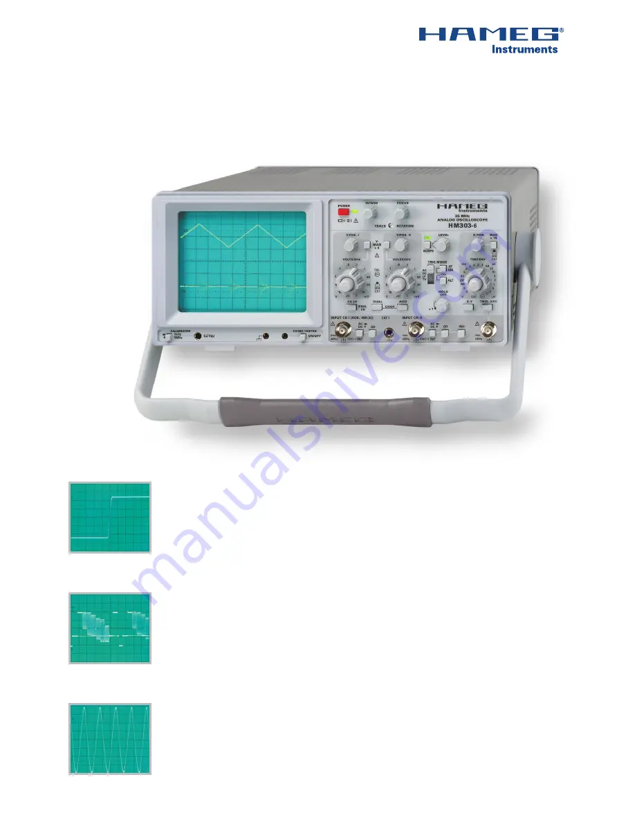 Hameg HM303-6 Operator'S Manual Download Page 1