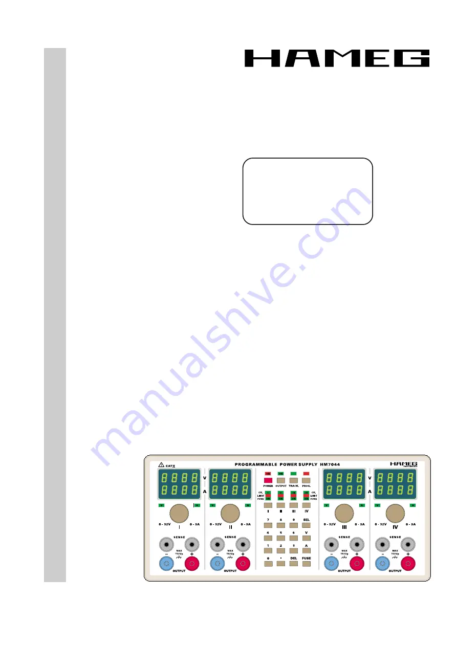 Hameg HM7044 Manual Download Page 1