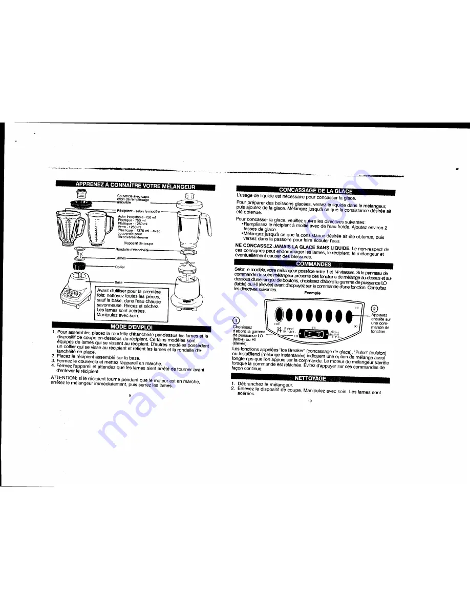 HAMILTON BEACH/PROCTOR SILEX 50100 Instruction Manual Download Page 6