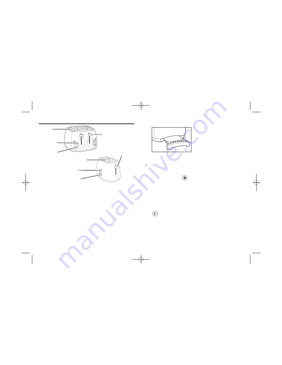 Hamilton Beach 22502 - Digital 2 Slice Toaster Use & Care Manual Download Page 13