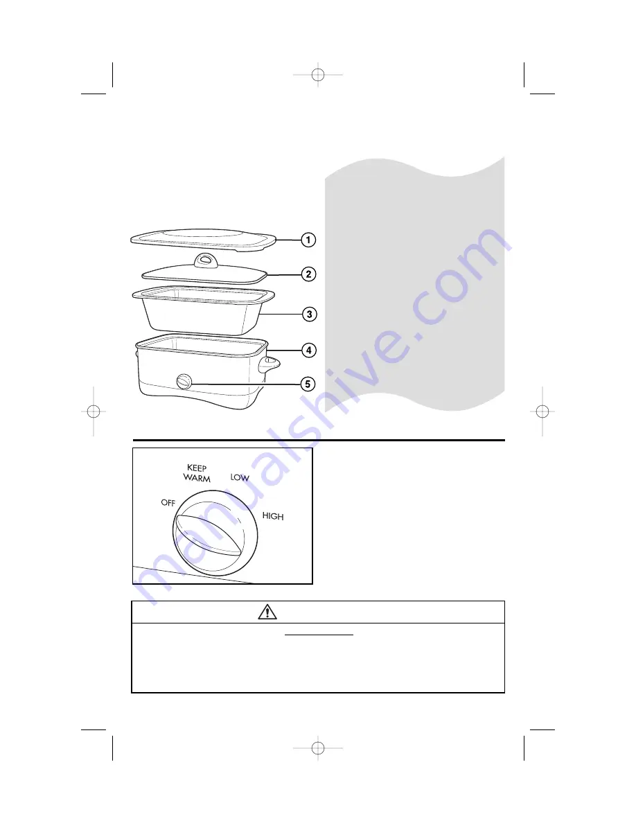 Hamilton Beach 33260 - 6 Quart Slow Cooker Use & Care Manual Download Page 3