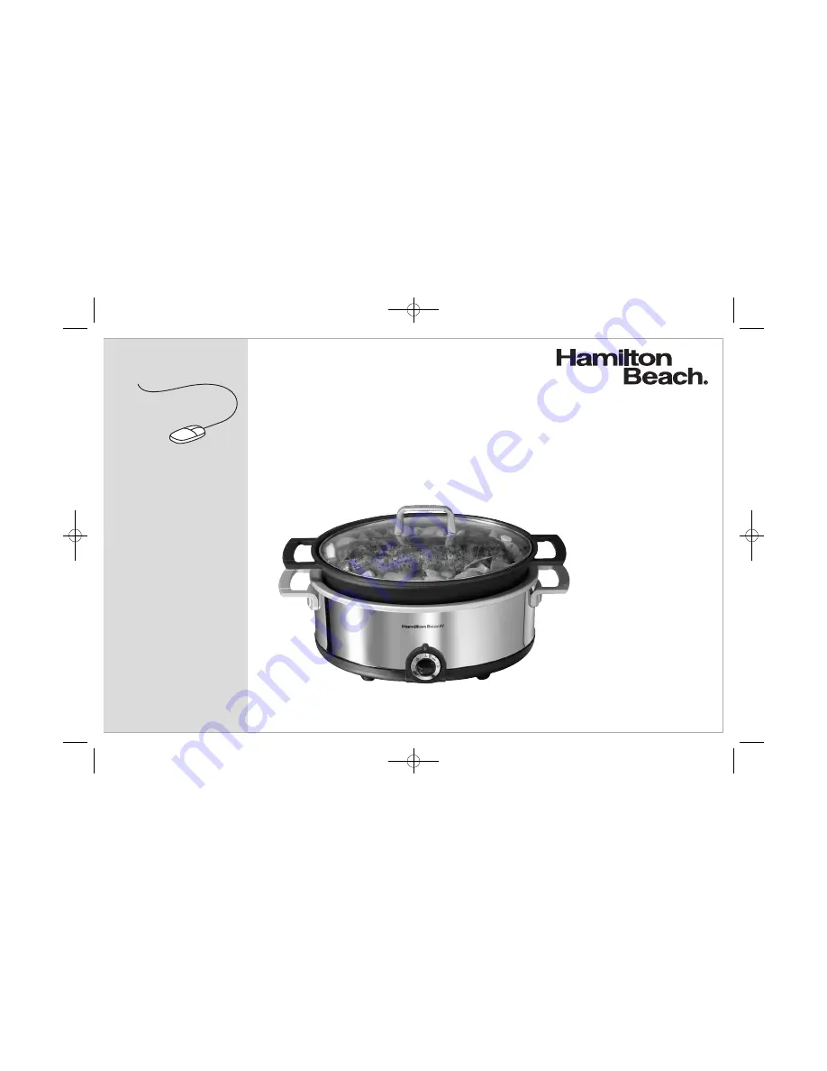 Hamilton Beach 33351 - Premier Cookware 5 1/2 Quart Slow Cooker Manual Download Page 1