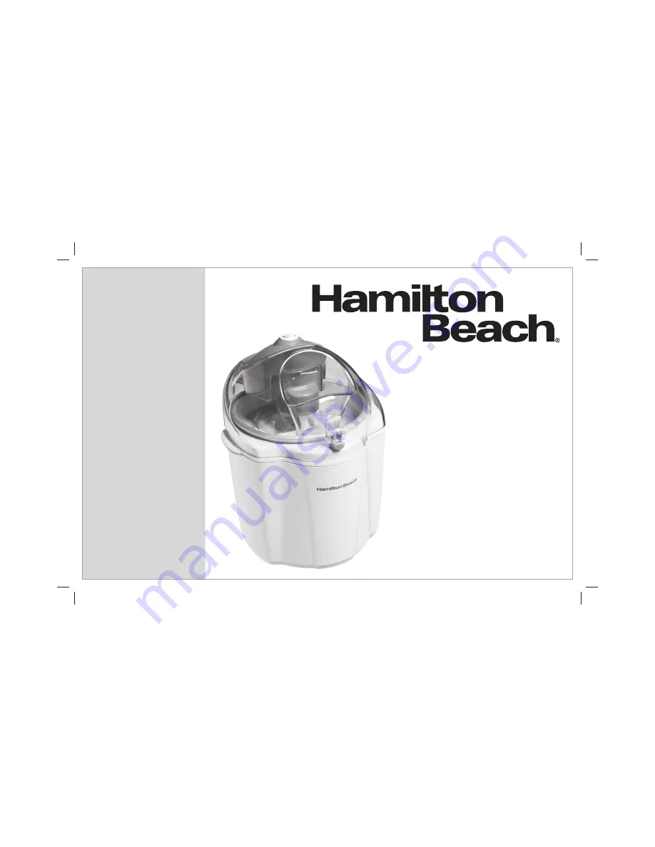 Hamilton Beach 68328 Use & Care Manual Download Page 1