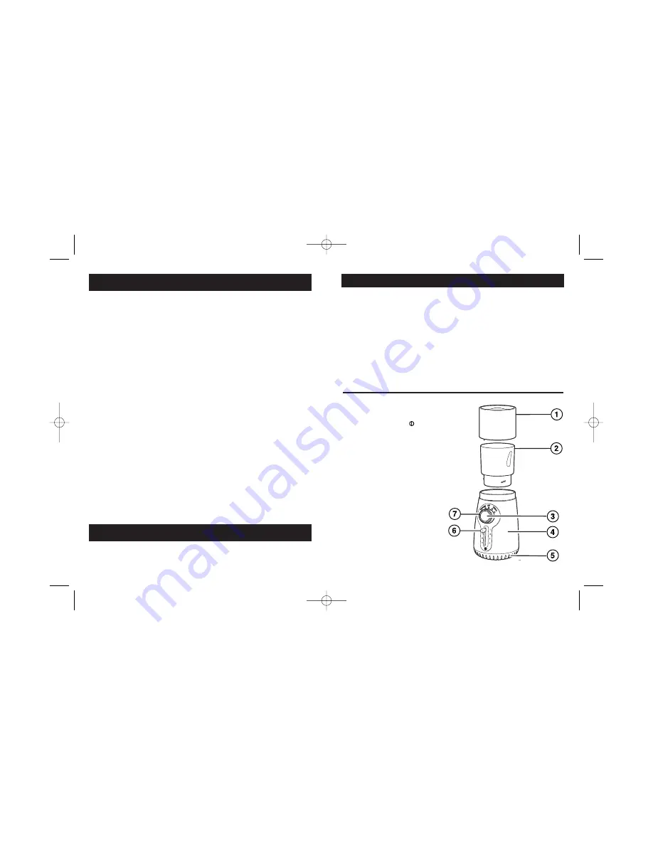 Hamilton Beach 80374 - Custom Grind Hands-Free Coffee Grinder User Manual Download Page 9