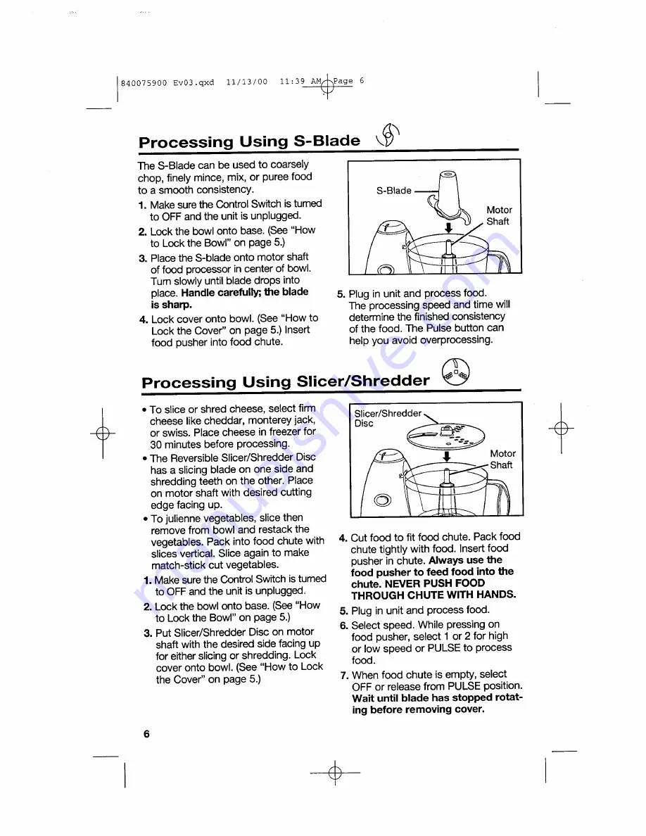 Hamilton Beach 840075900 Use & Care Manual Download Page 6