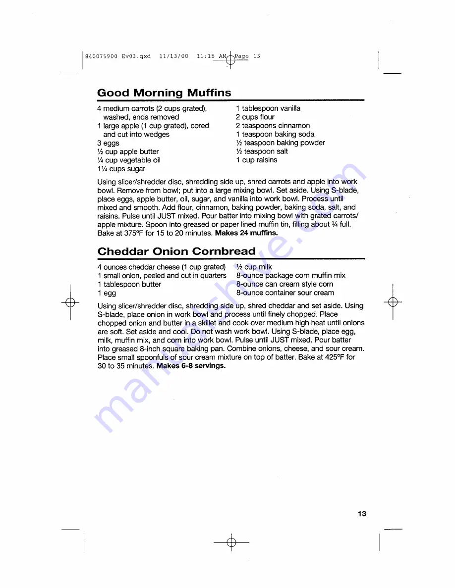 Hamilton Beach 840075900 Use & Care Manual Download Page 13