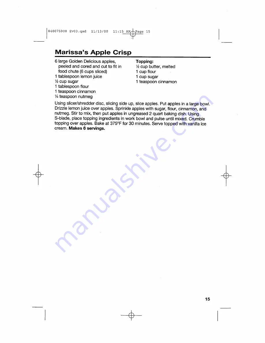 Hamilton Beach 840075900 Use & Care Manual Download Page 15