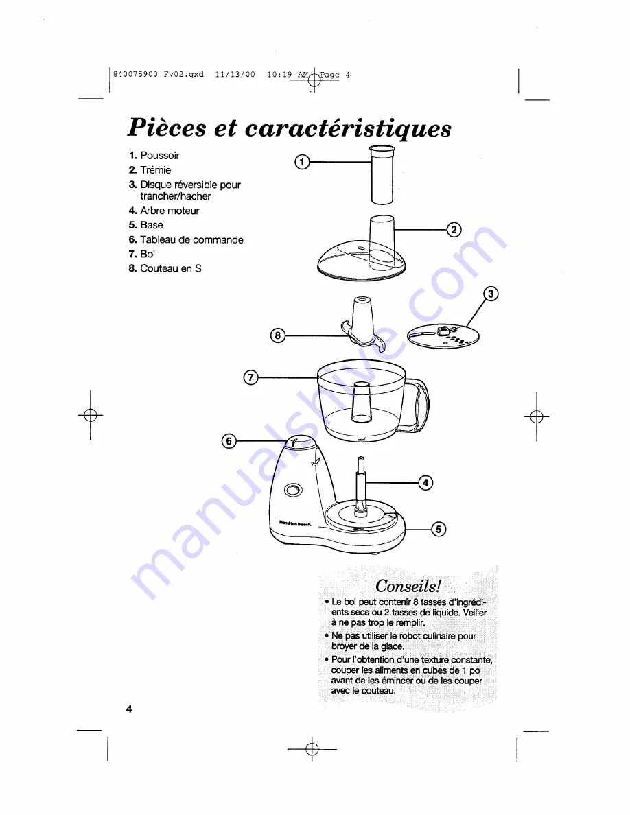 Hamilton Beach 840075900 Use & Care Manual Download Page 20