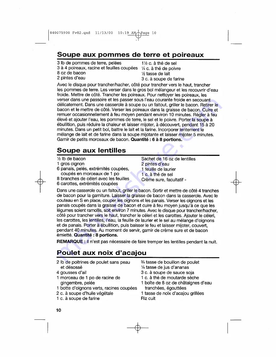 Hamilton Beach 840075900 Use & Care Manual Download Page 26