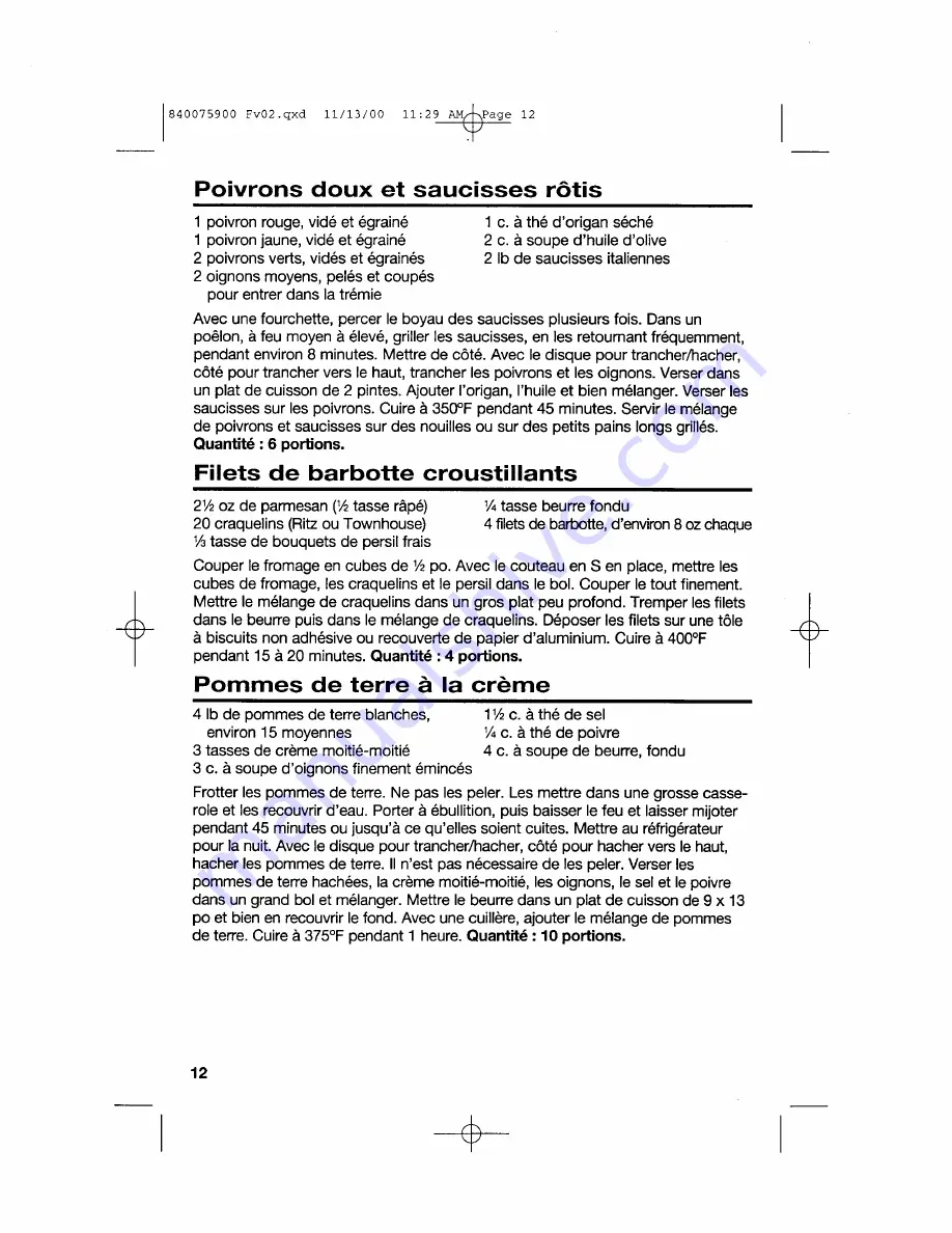 Hamilton Beach 840075900 Use & Care Manual Download Page 28