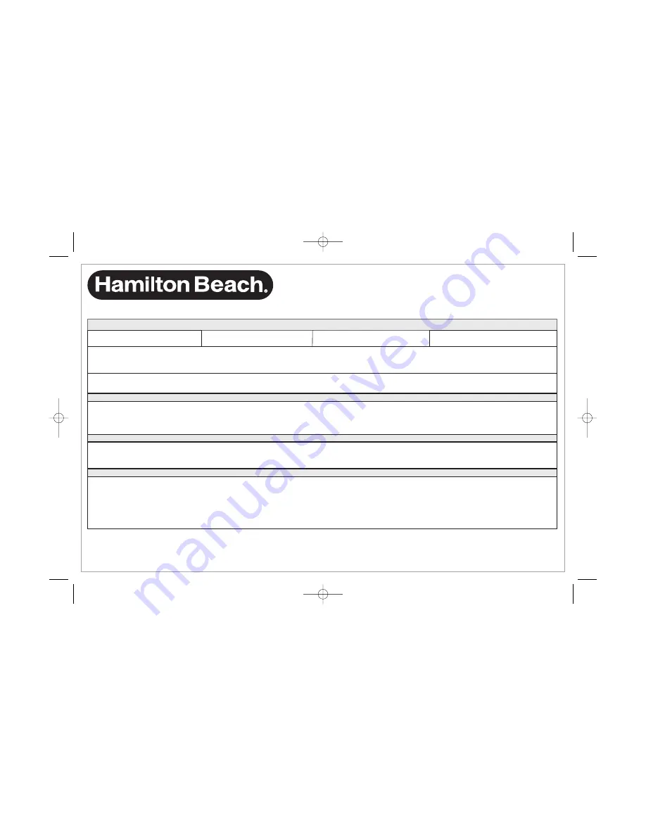 Hamilton Beach 840161402 User Manual Download Page 43