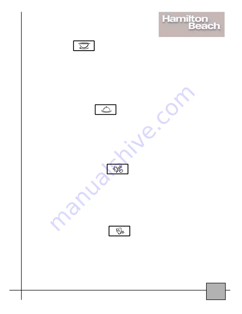 Hamilton Beach 87106 Owner'S Manual Download Page 15