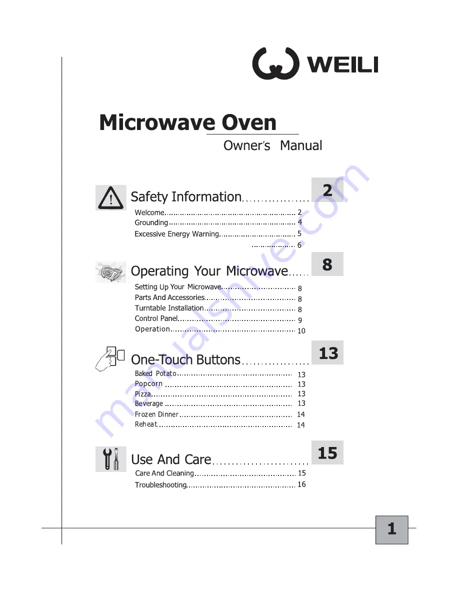 Hamilton Beach hb-p100n30al-s3 Owner'S Manual Download Page 1