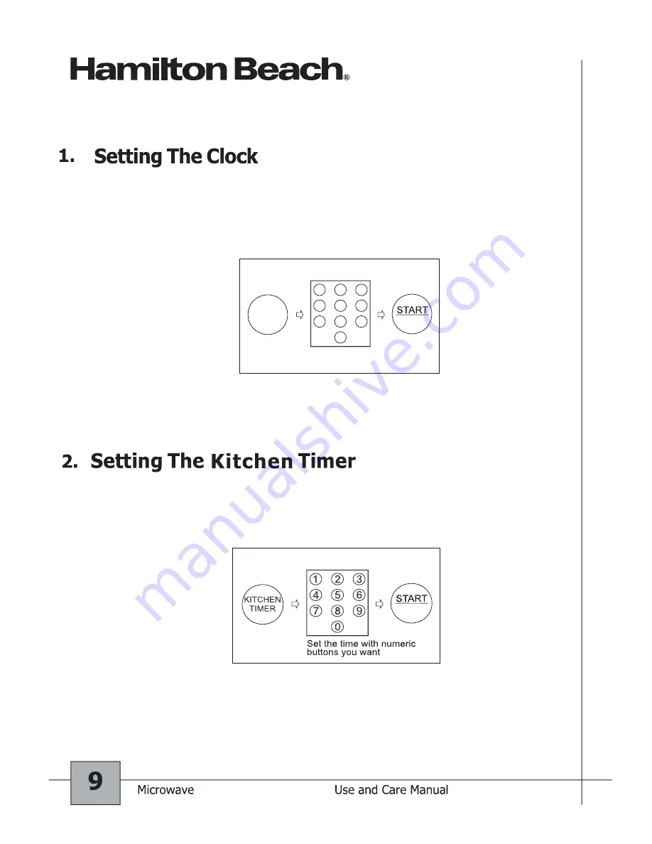 Hamilton Beach P100N30AP-S3B Owner'S Manual Download Page 10