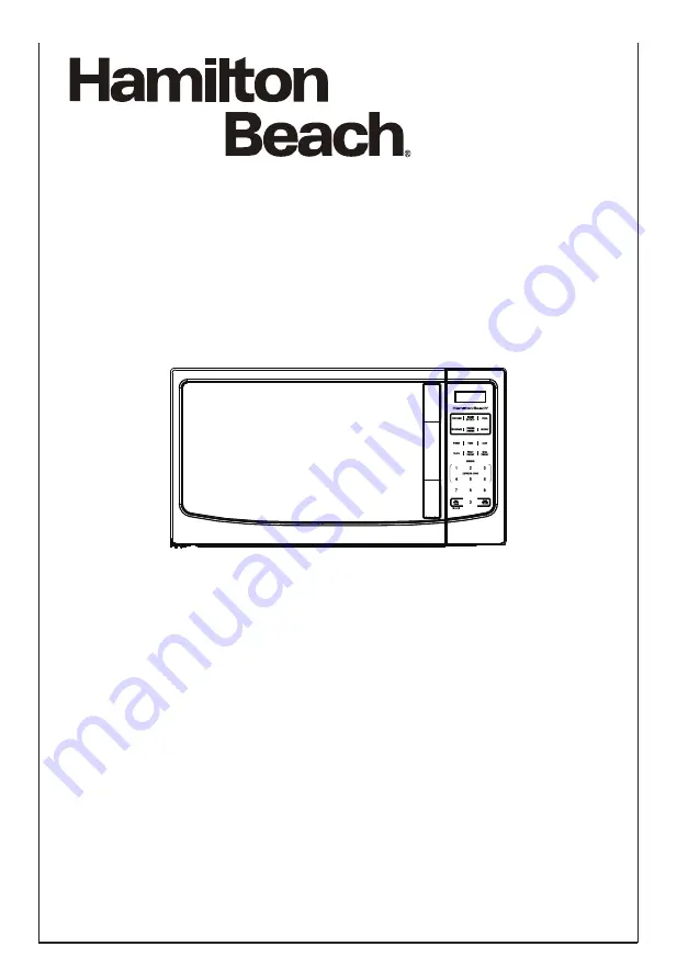 Hamilton Beach P11043ALH-WTB Owner'S Manual Download Page 1