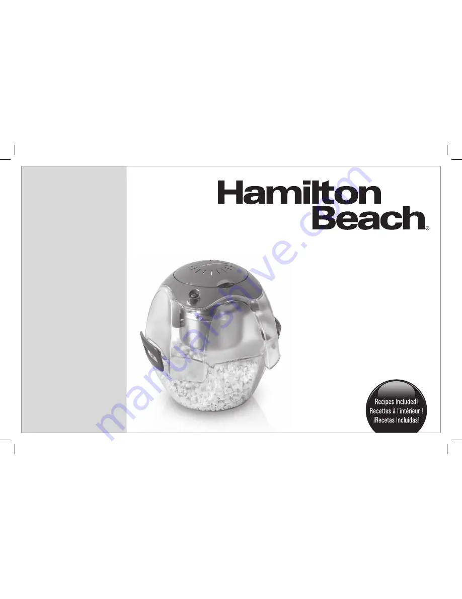 Hamilton Beach Party Popper Скачать руководство пользователя страница 1