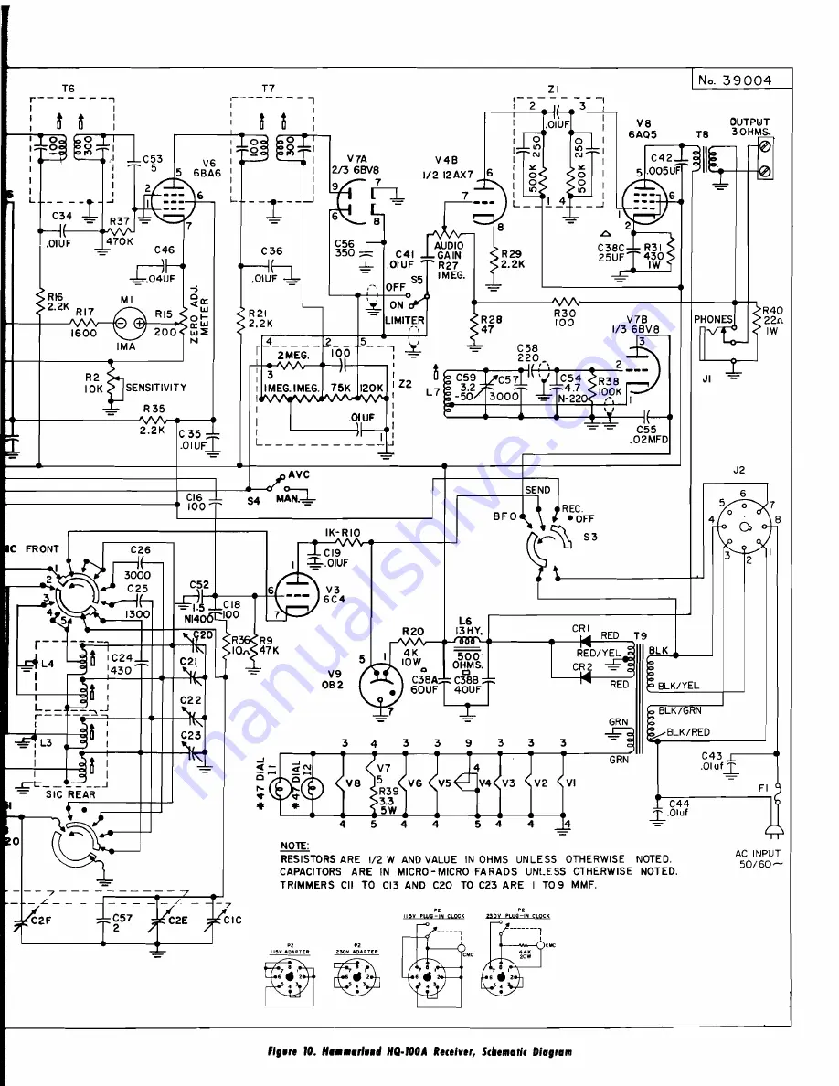 Hammarlund HQ-100A Series Скачать руководство пользователя страница 24