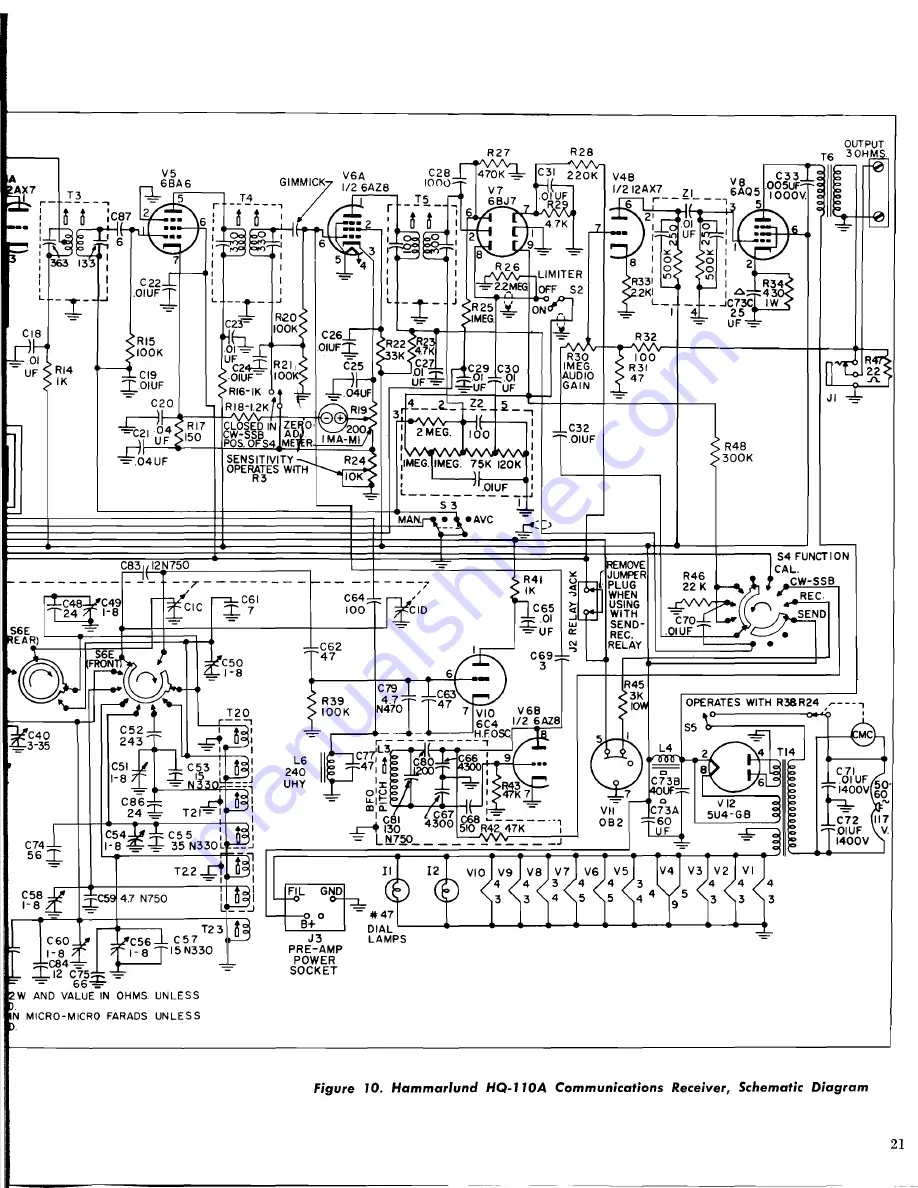 Hammarlund HQ-110A Скачать руководство пользователя страница 25