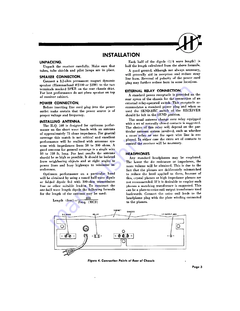 Hammarlund HQ-160 Instruction And Service Information Download Page 6