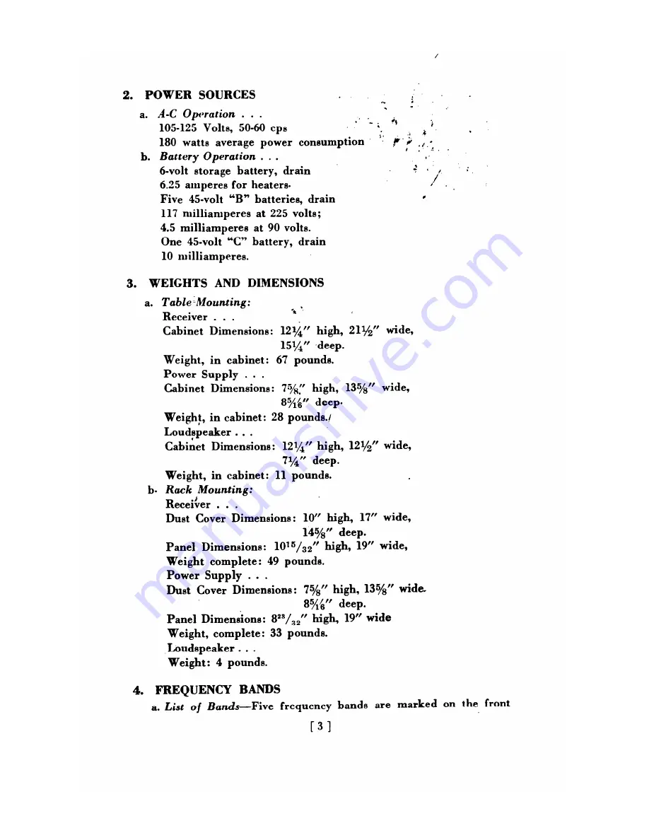 Hammarlund SP-400-X Operating Instructions Manual Download Page 3