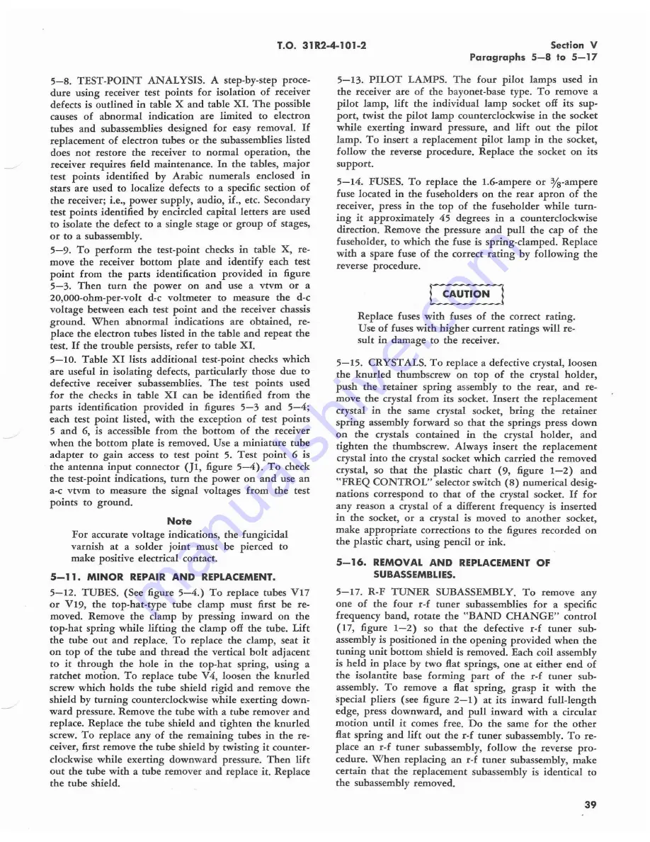 Hammarlund SP-600-JX-21 Service Instructions Manual Download Page 44