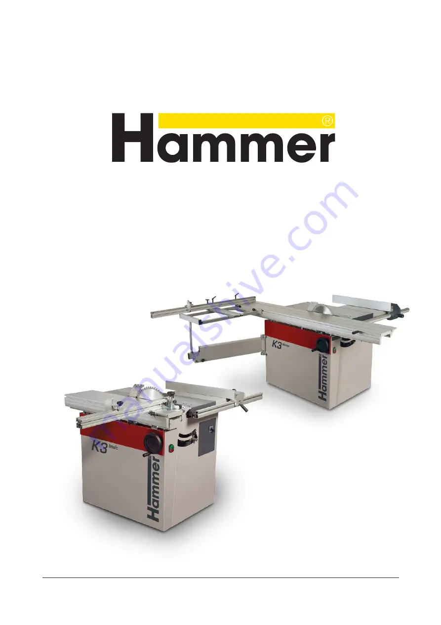 Hammer K3 winner User Manual Download Page 1