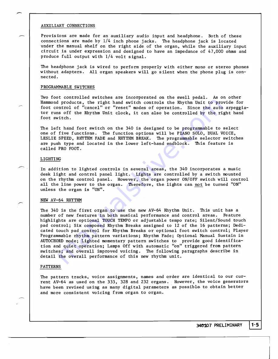 Hammond 340107 Service Manual Download Page 10