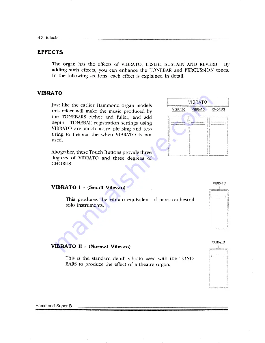 Hammond Super-B Owner'S Playing Manual Download Page 54