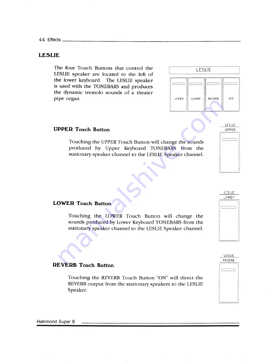 Hammond Super-B Owner'S Playing Manual Download Page 56