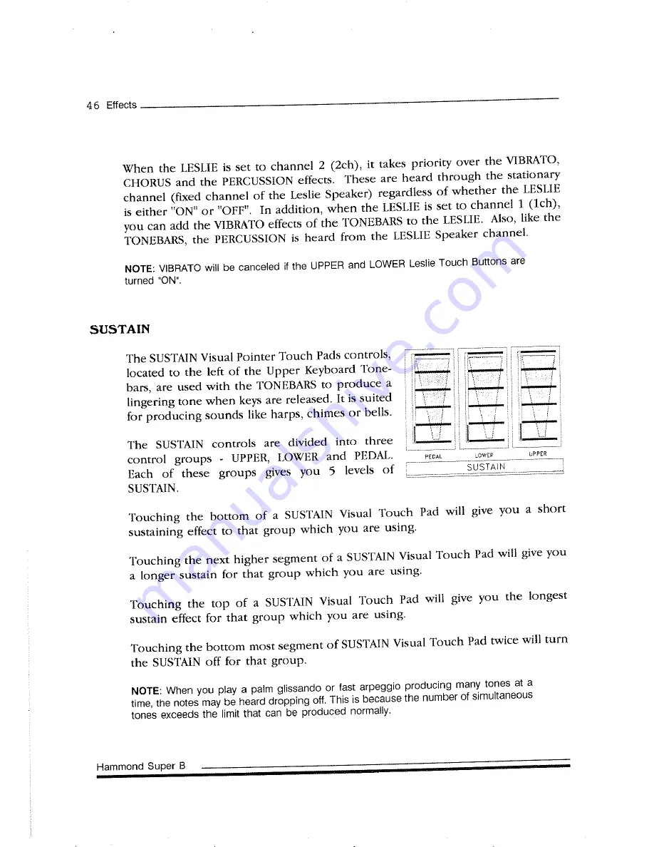 Hammond Super-B Owner'S Playing Manual Download Page 58