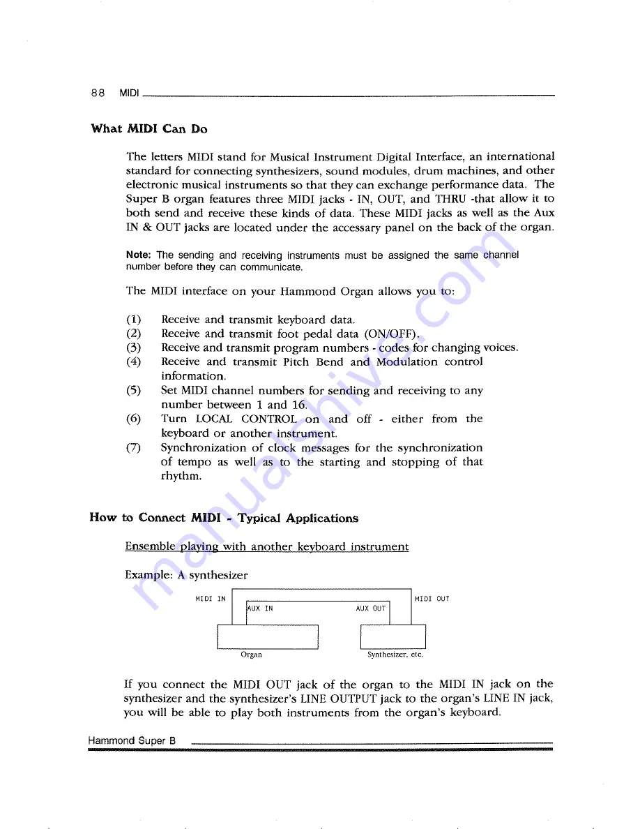 Hammond Super-B Owner'S Playing Manual Download Page 102