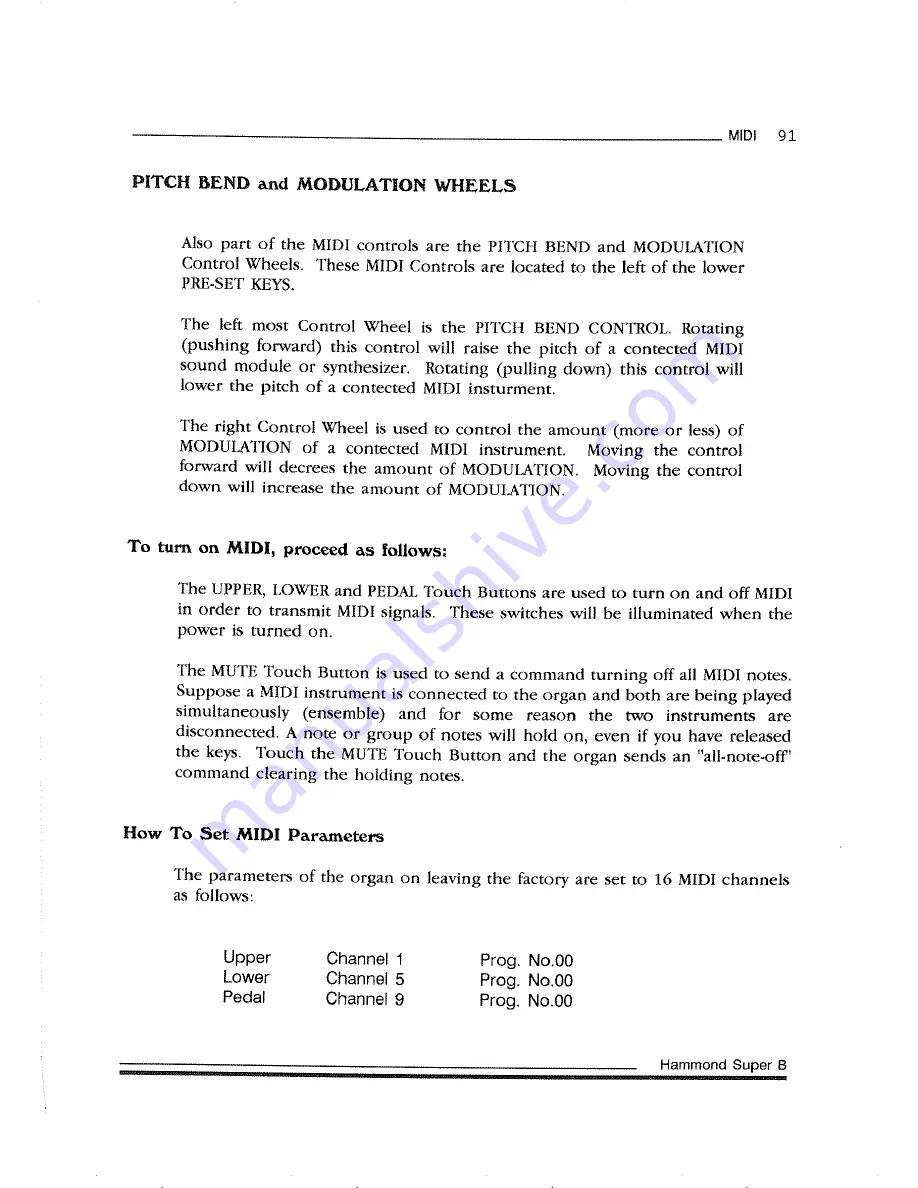 Hammond Super-B Owner'S Playing Manual Download Page 105