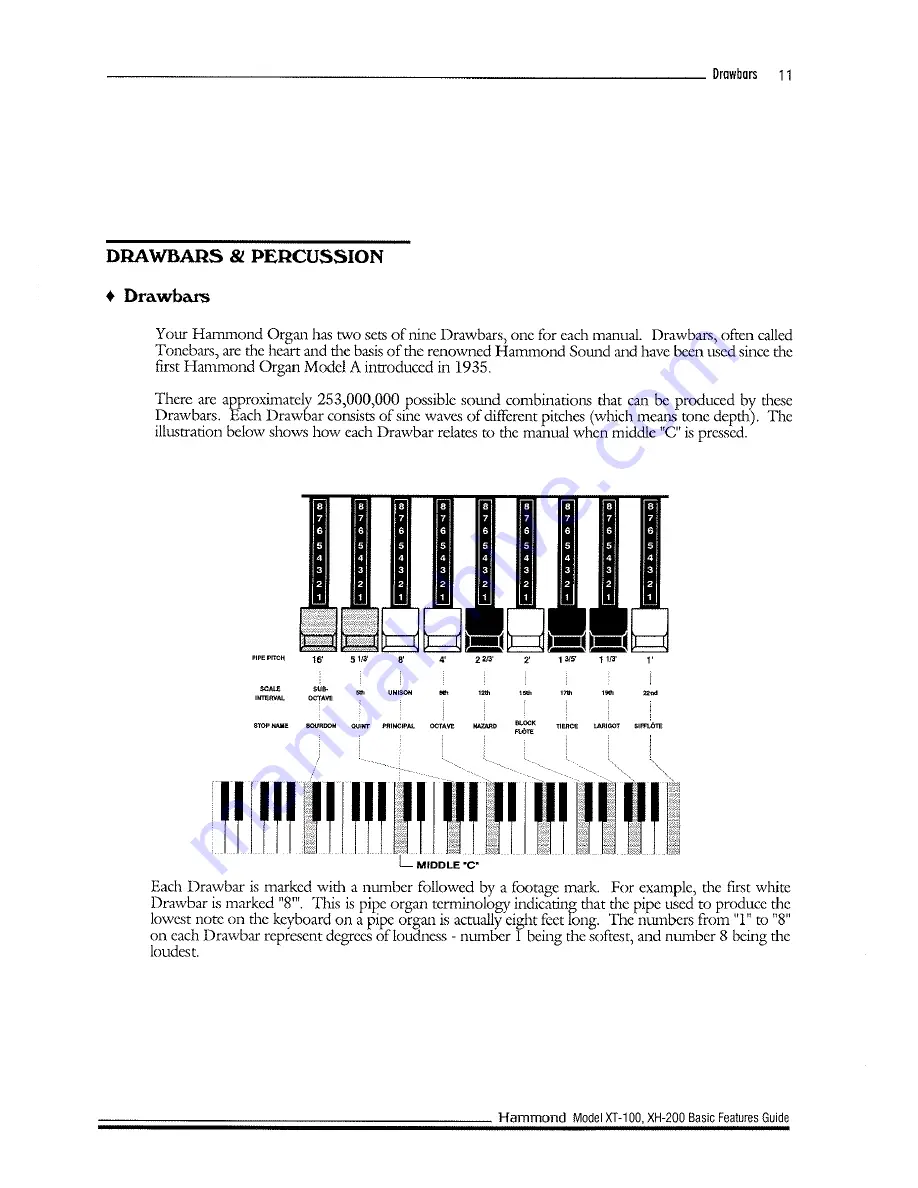 Hammond XT-100 Скачать руководство пользователя страница 19