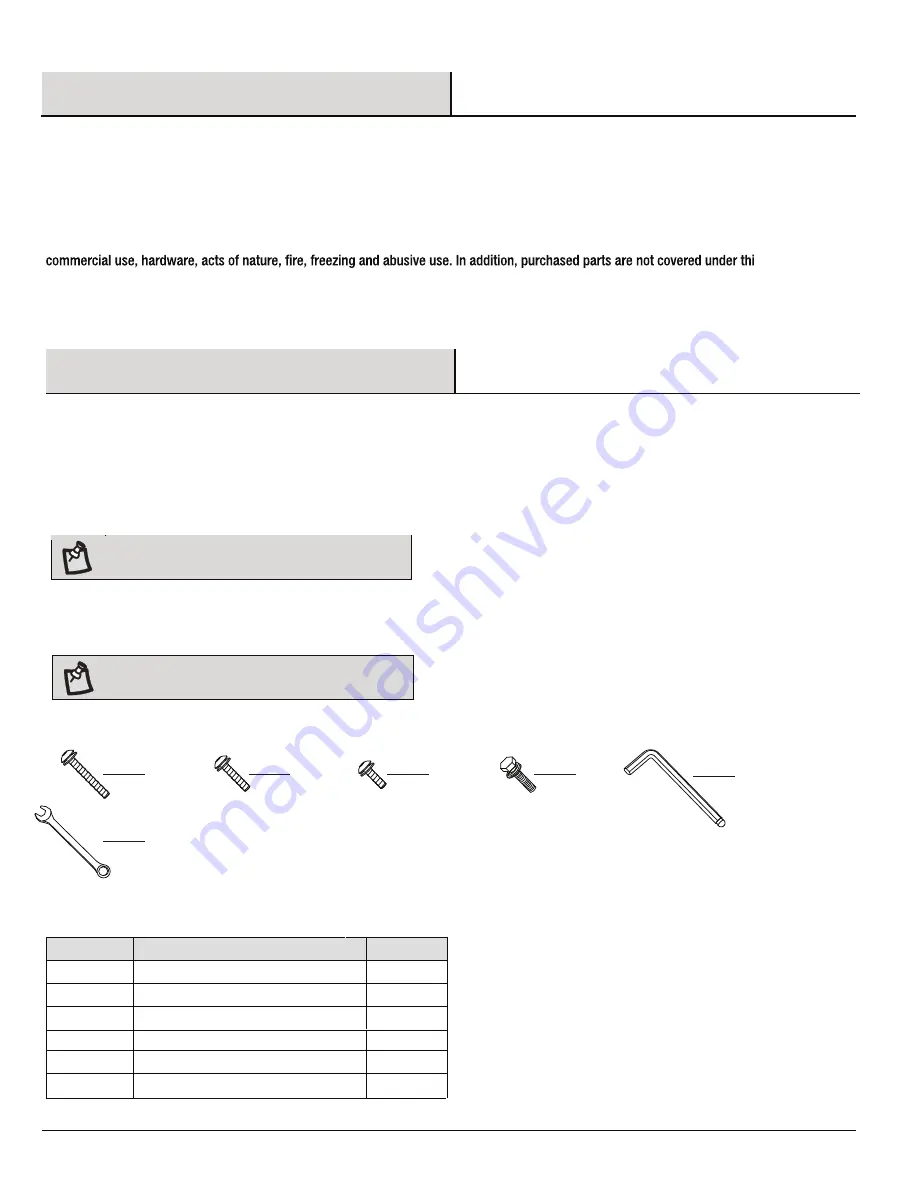 HAMPTON BAY 1001 215 082 Use And Care Manual Download Page 3