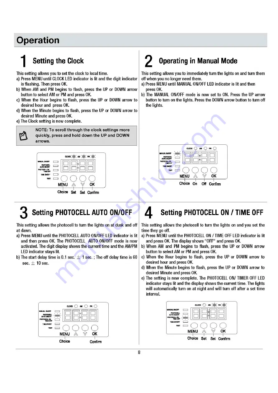 HAMPTON BAY 1001 513 030 Use And Care Manual Download Page 8