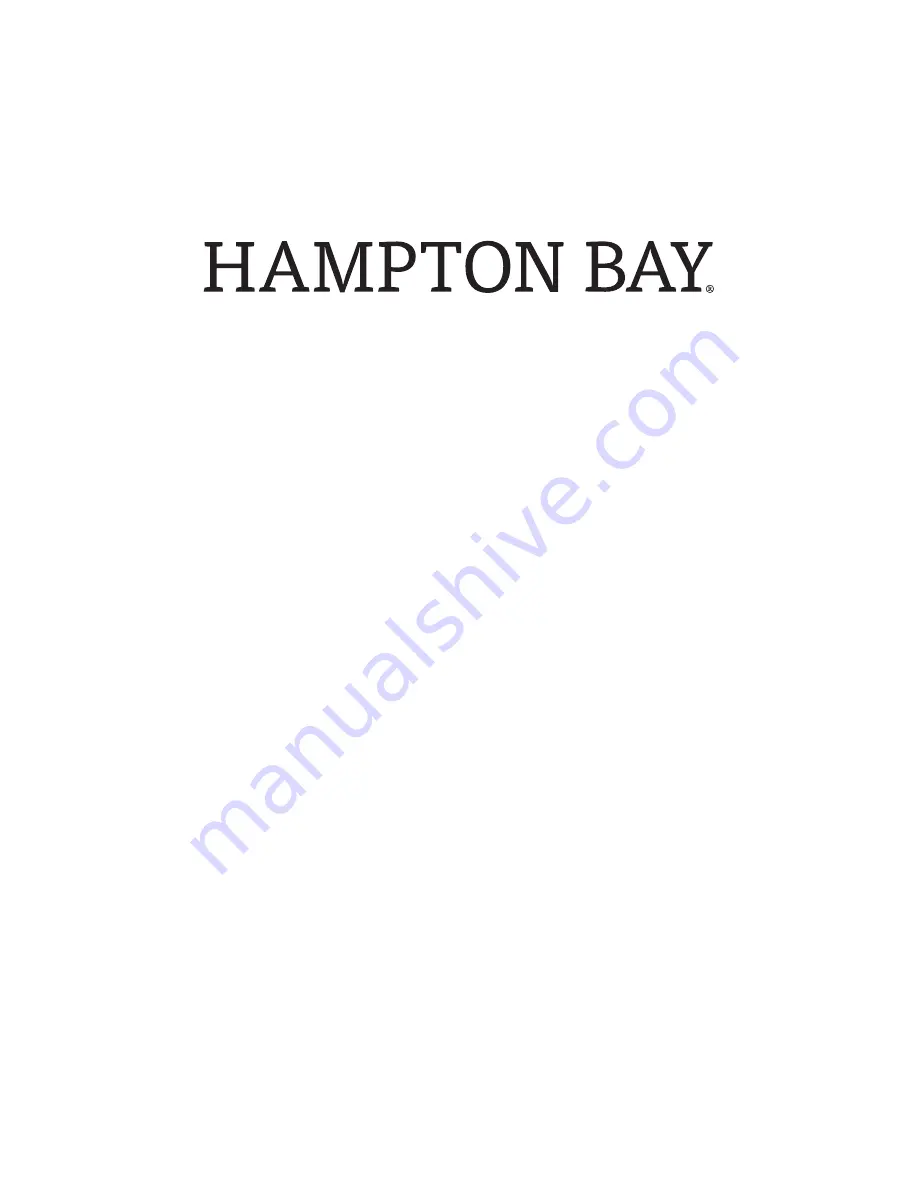 HAMPTON BAY 1002 563 390 Скачать руководство пользователя страница 10