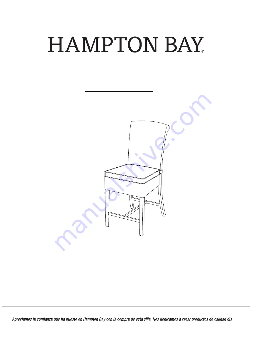 HAMPTON BAY 1003 391 241 Use And Care Manual Download Page 8