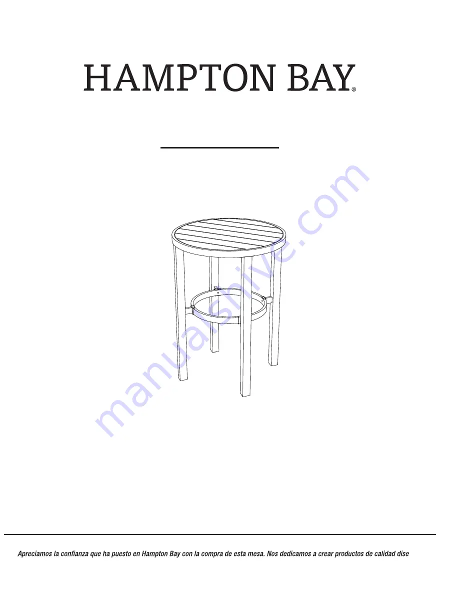 HAMPTON BAY 1003 391 241 Use And Care Manual Download Page 22