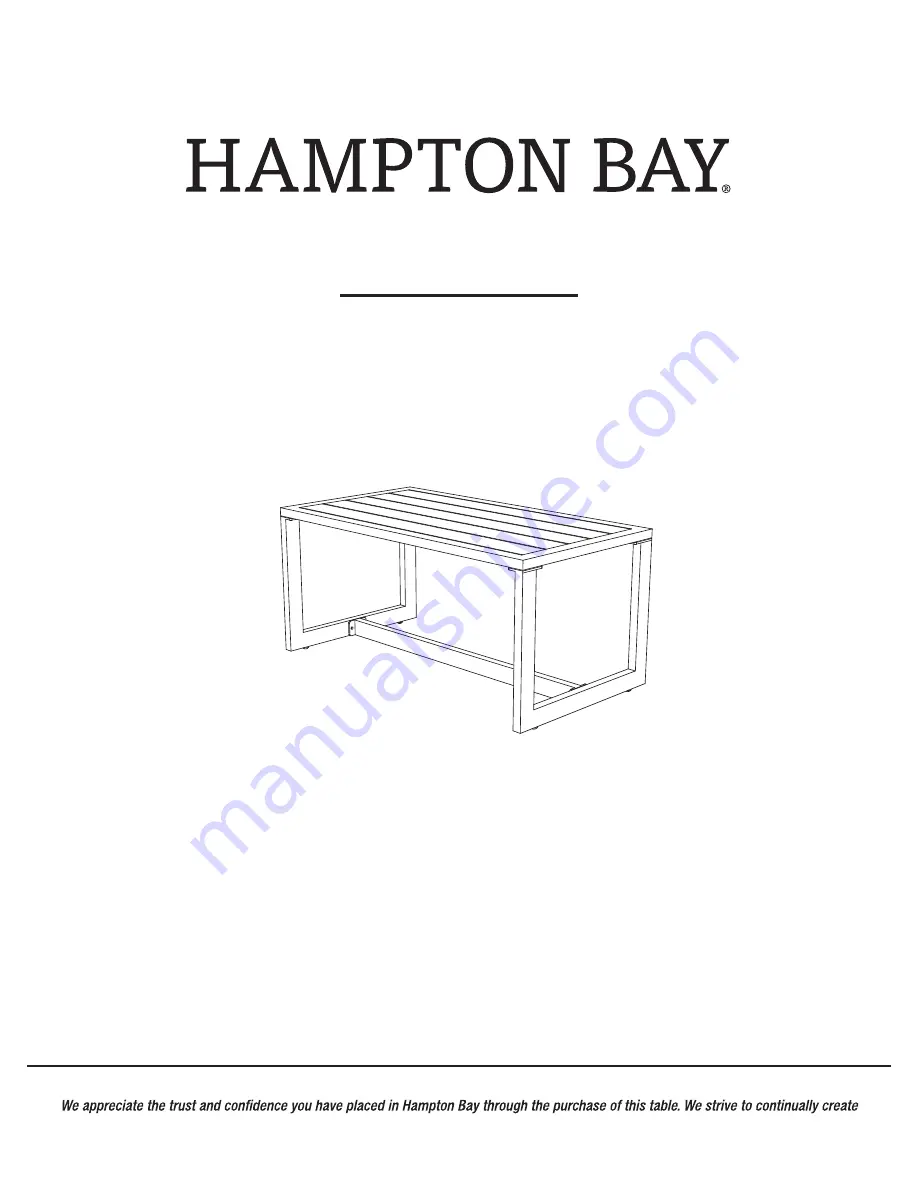 HAMPTON BAY 1003 981 303 Use And Care Manual Download Page 43