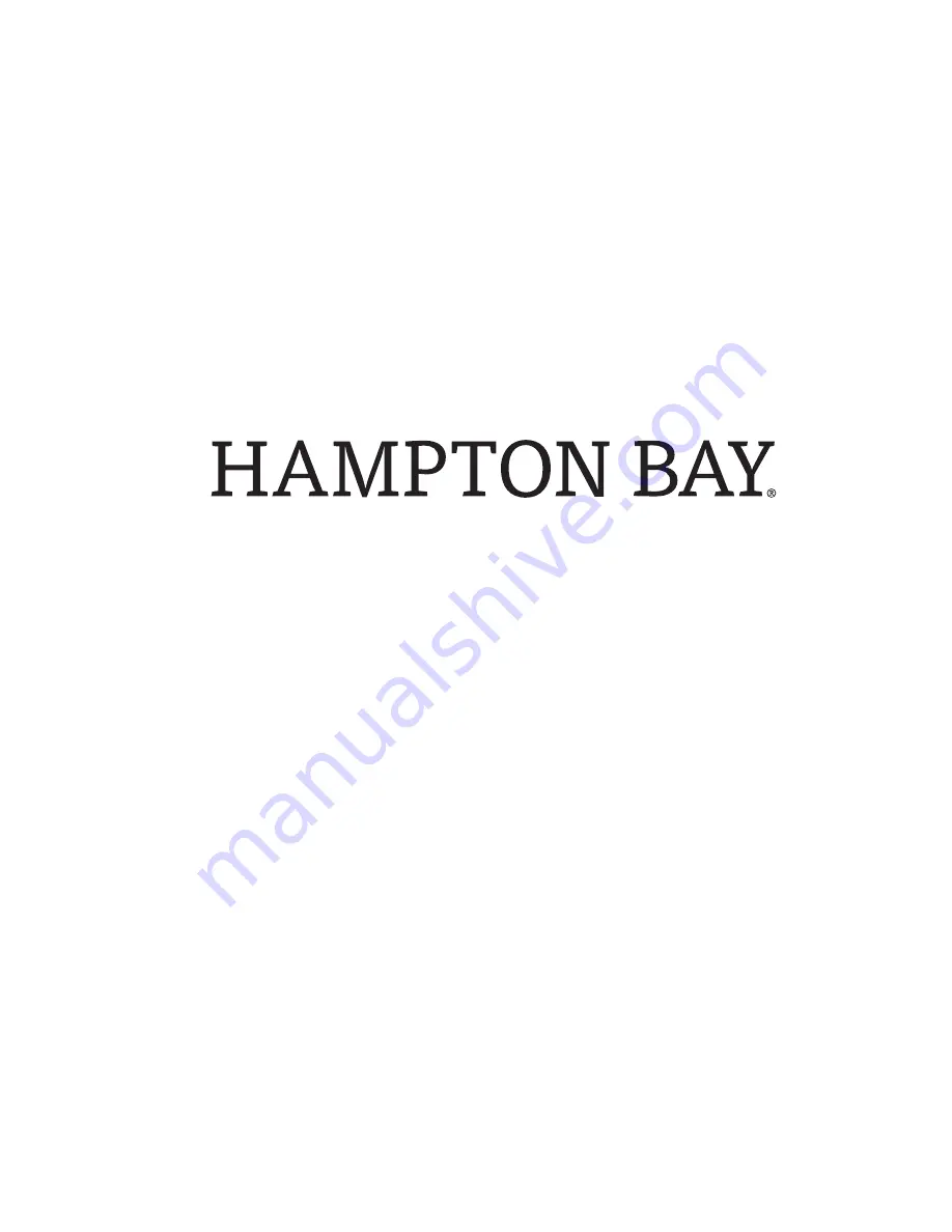 HAMPTON BAY 1003 986 547 Скачать руководство пользователя страница 12