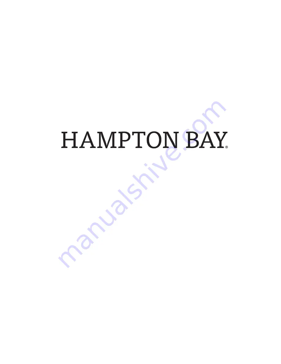 HAMPTON BAY 1003370074 Use And Care Manual Download Page 17