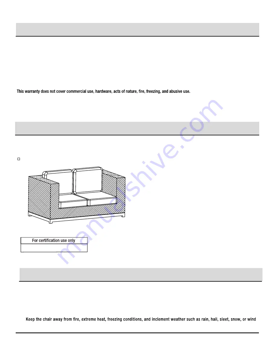 HAMPTON BAY 1005 140 819 Use And Care Manual Download Page 2