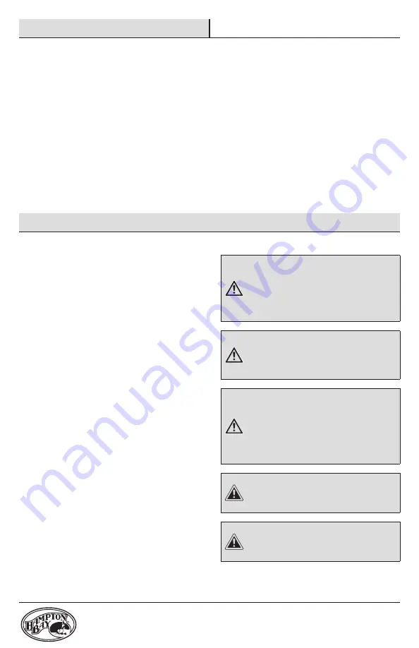 HAMPTON BAY 135-136 Use And Care Manual Download Page 16