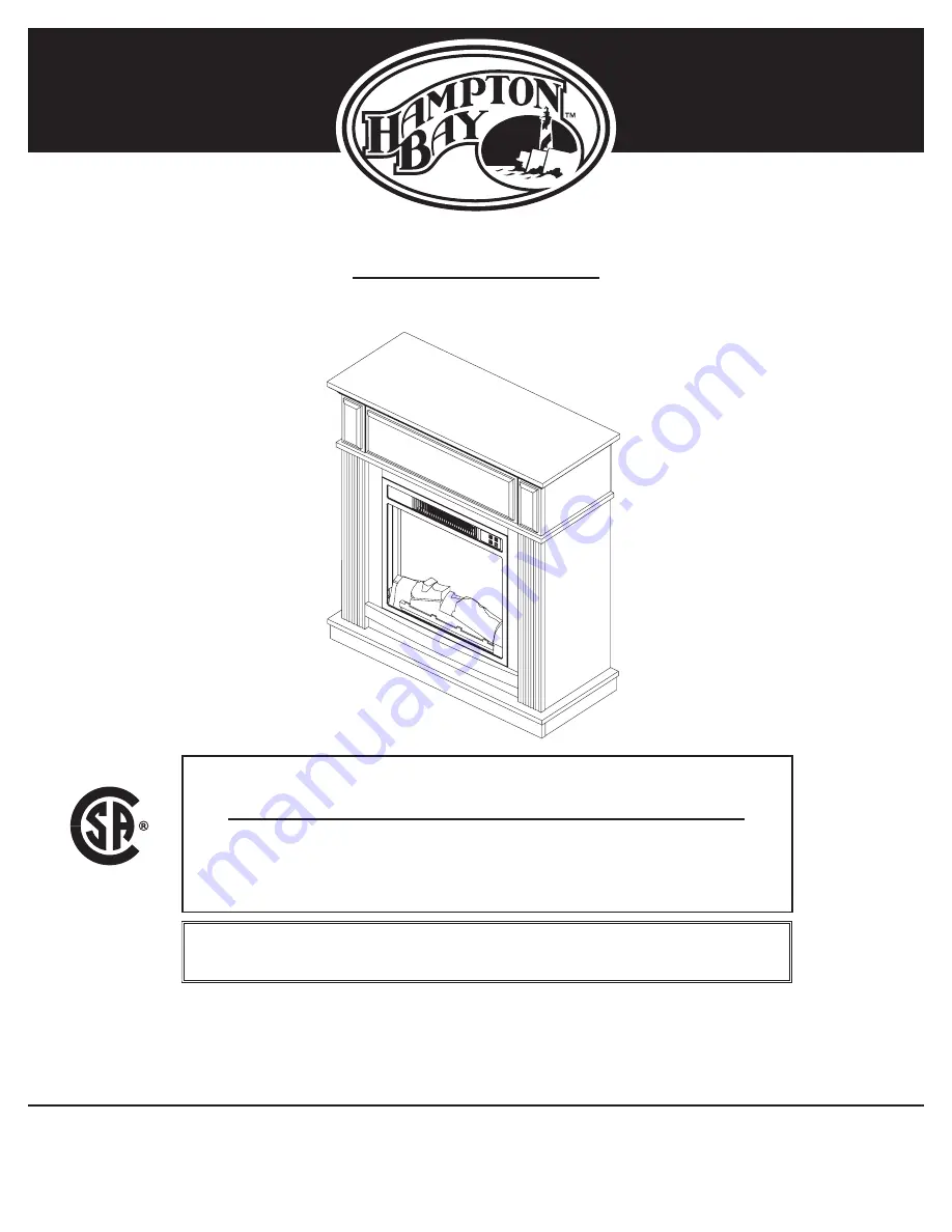 HAMPTON BAY 18-751-48 Use And Care Manual Download Page 19