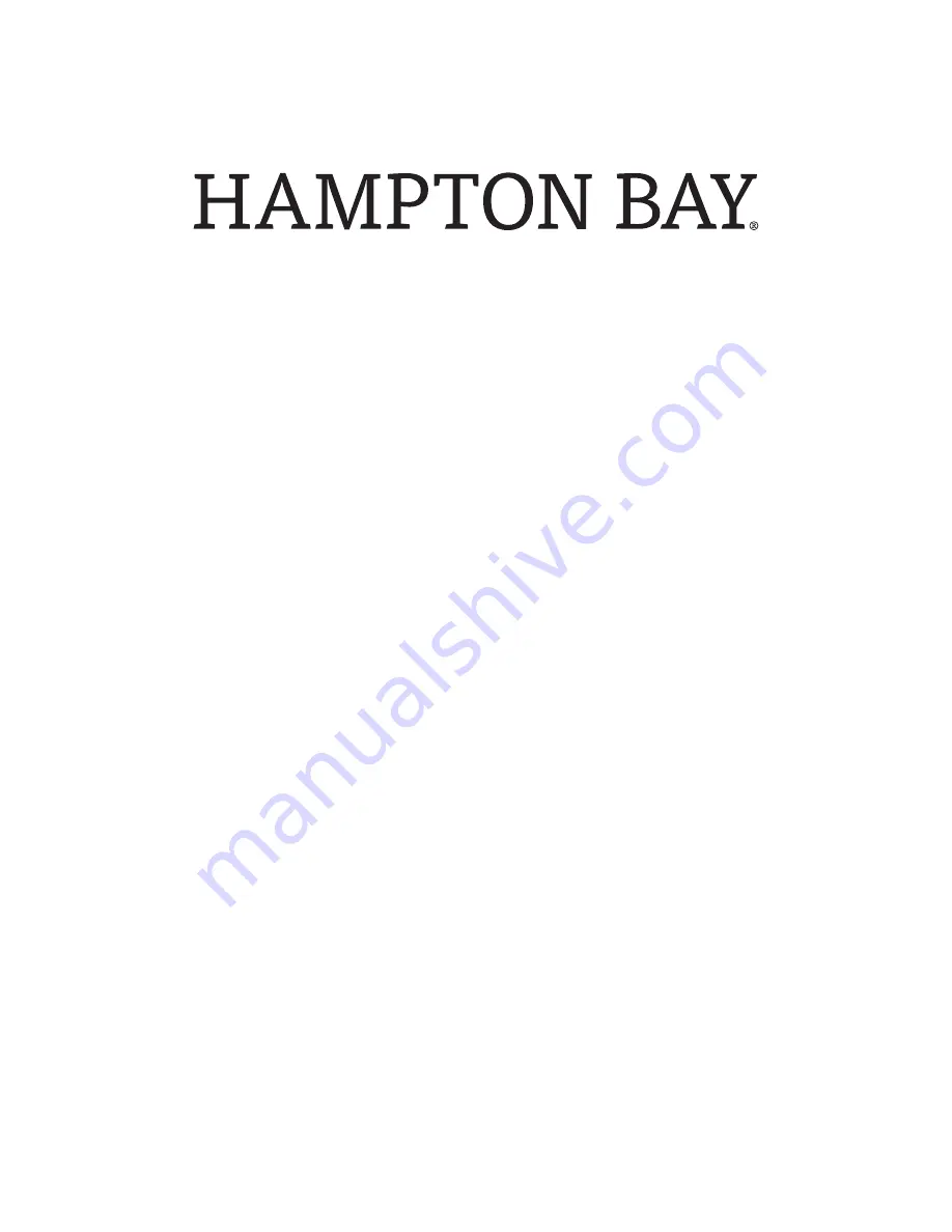 HAMPTON BAY 52139 Use And Care Manual Download Page 14